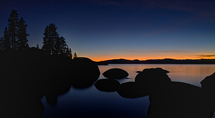 Sand Harbor Silhouette