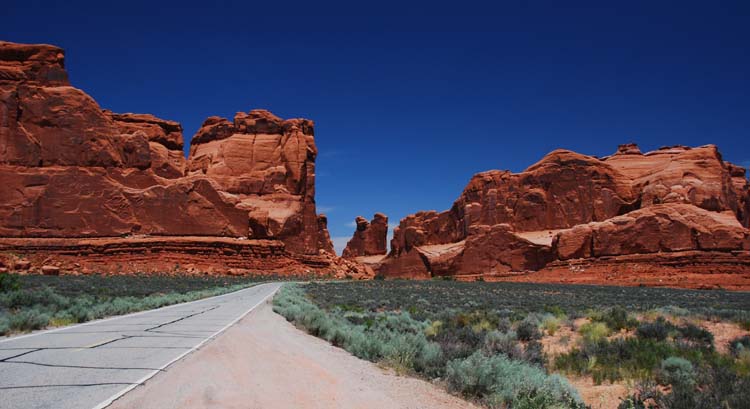 Great Rock Formations Right on the Road