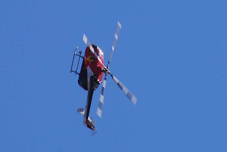 Red Bull Helicopter Flies Upside Down Series #1