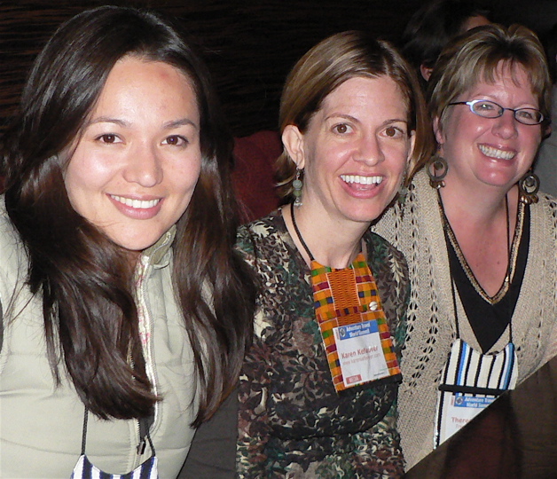 Anna, Karen and Theresa at Media Dinner
