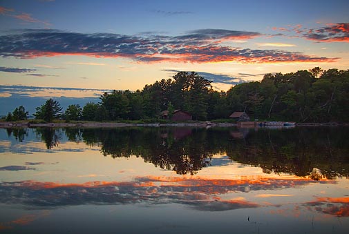 Batchawana River At Sunset 20090622