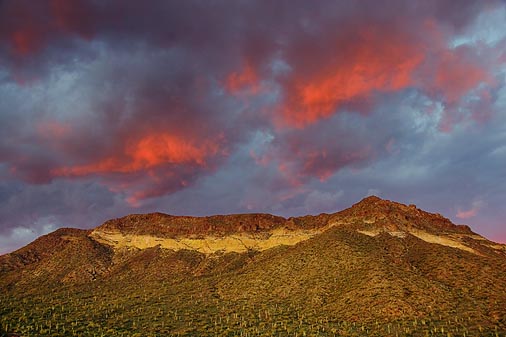 Fire In The Sky Over Pass Mountain 81461