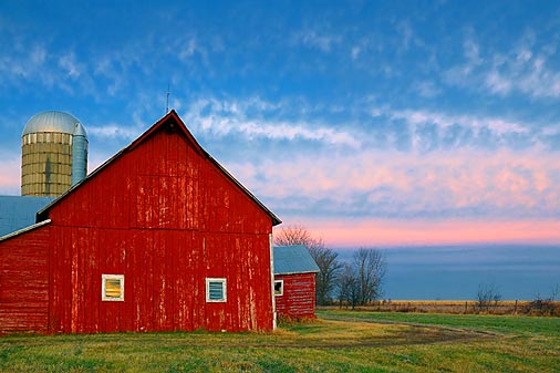 Red Barn At Sunrise 20091114
