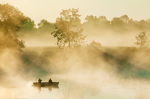 Misty Morning Fishermen 19695