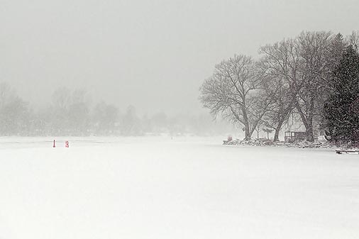 Rideau Canal In Snowfall 04658