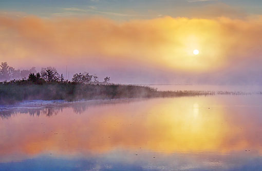 Rideau Canal Foggy Sunrise 20110821