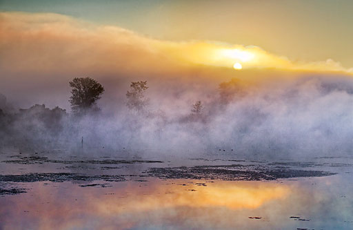 Foggy Rideau Canal Sunrise 20110911