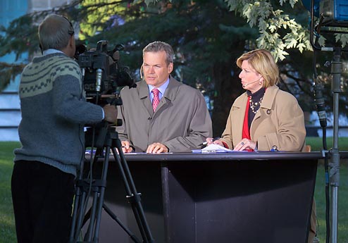CJOH News In Merrickville 20110916