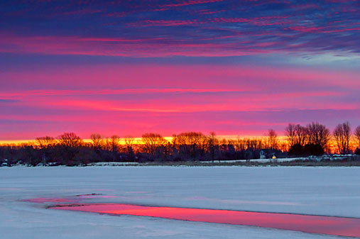 Open Water Sunrise Reflection 20130311