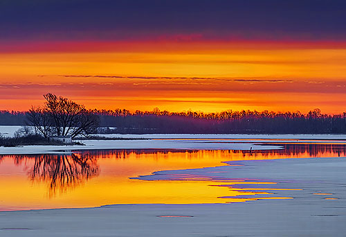 Thawing Rideau Canal Sunrise 20130312