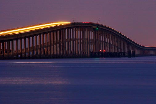 Copano Bay Bridge In Twilight 52033