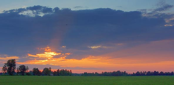 Farm At Sunset 9272