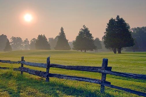 Golf Course At Sunrise 63912