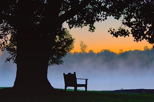 Bench Overlooking The Scugog 20070901