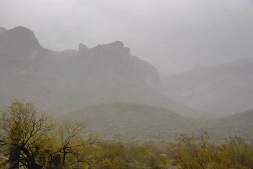 Rain In Goldfield Mountains 20080127