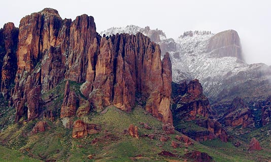 Snowy Superstition Mountain 81903