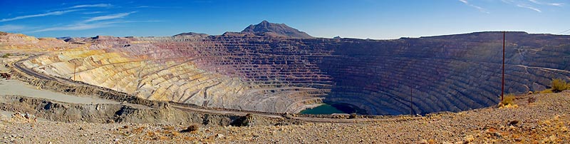 Ajo Open Pit Mine Panorama 82623-5