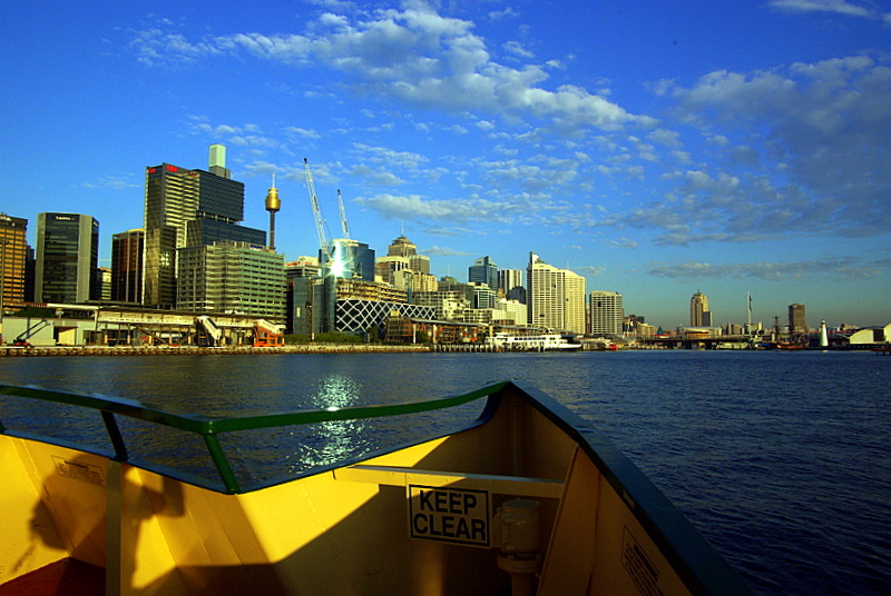 Sydney - 030 Entrance to Darling Harbour at sunset IMGP7363.JPG