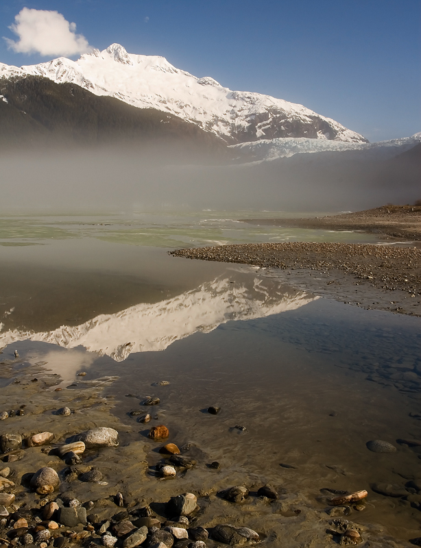 Mendenhall glacier fog portrait   May 10