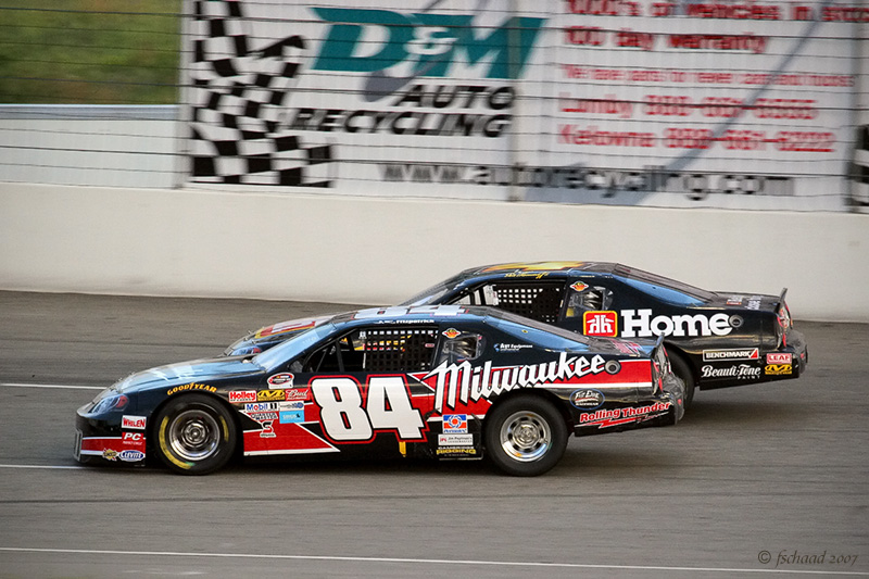 Number 84 - Driven by J.R. Fitzpatrick - Takes the Lead