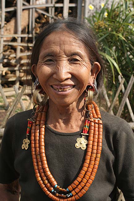 Konyak Naga lady in Wanching.