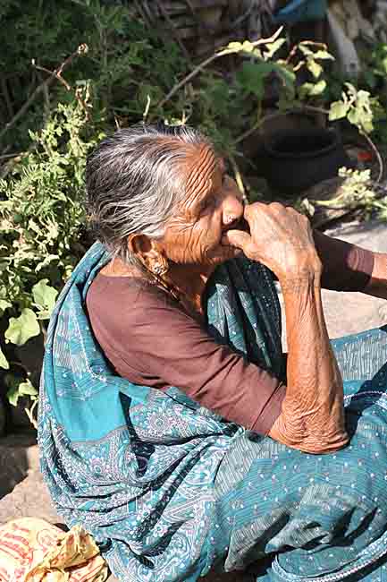 Old lady in Palakadu.
