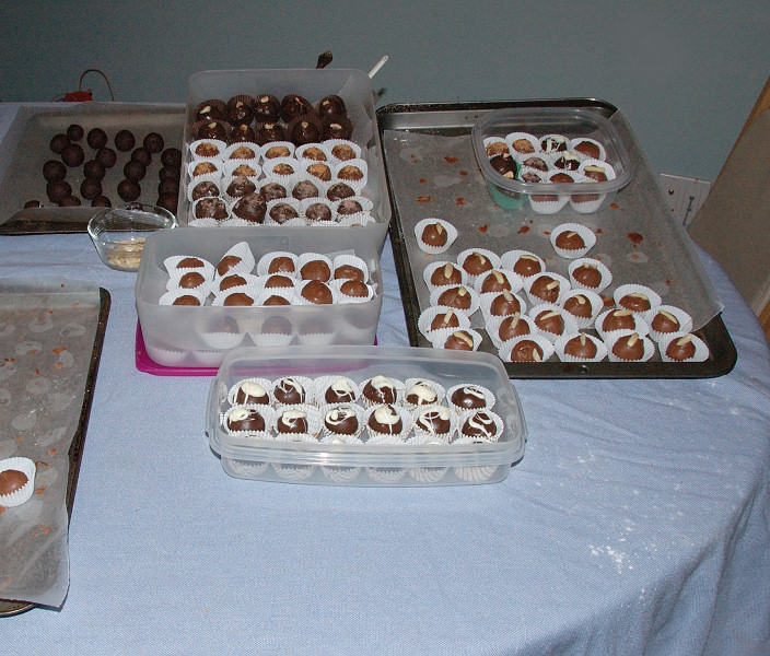 A night of making Truffles