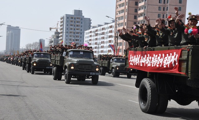 100th anniversary 15 April 2012  15 April 2012 centennial parade Pyongyang