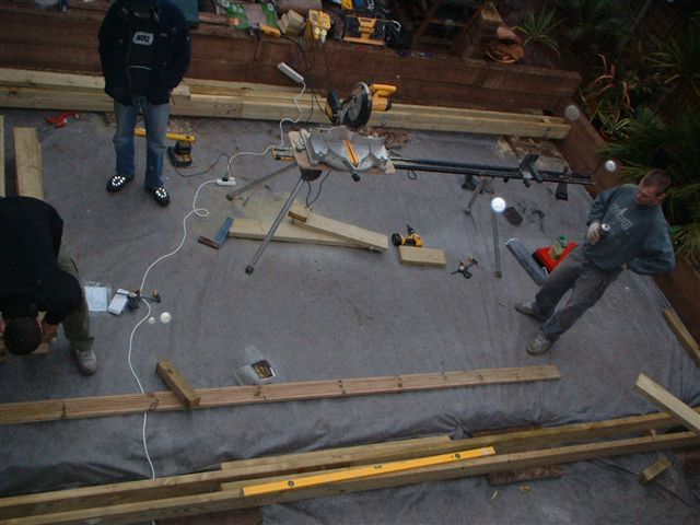 Decking The Garden April 2005