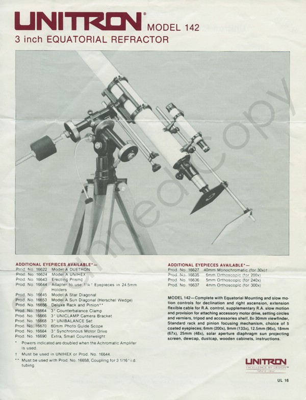 Unitron142 Filer - front