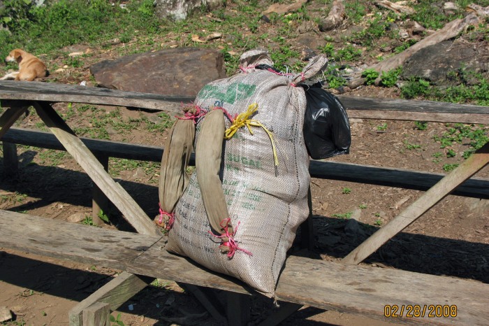 homemade backpack