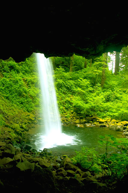 Behind Horsetail Falls
