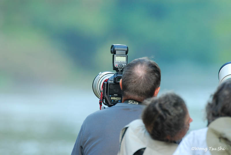 Kinabatangan - A tourist boat in Sukau using Canon Camera