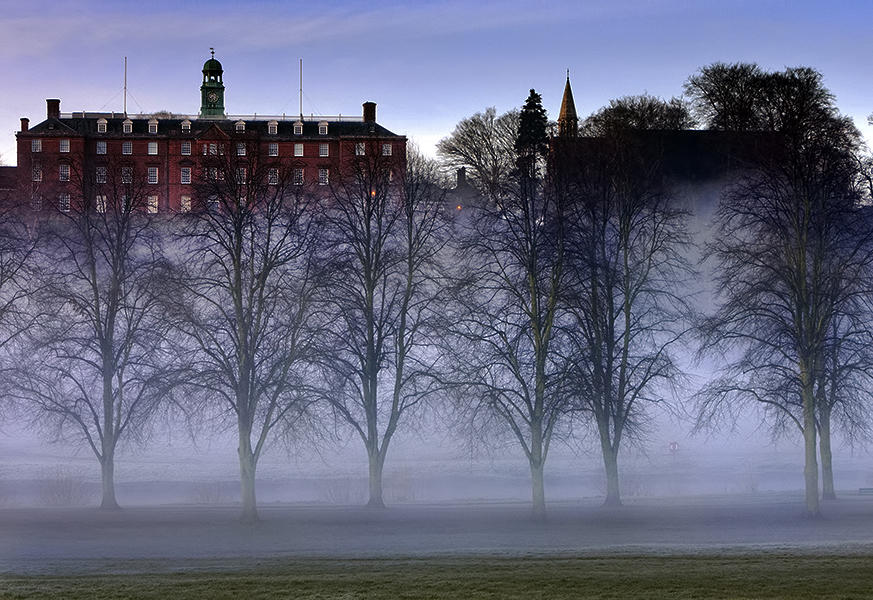 Shrewsbury School at dawn