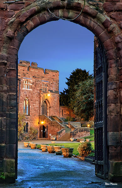 Castle at dusk