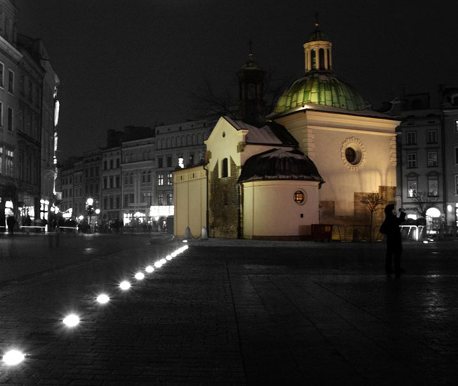 Pathway in the square