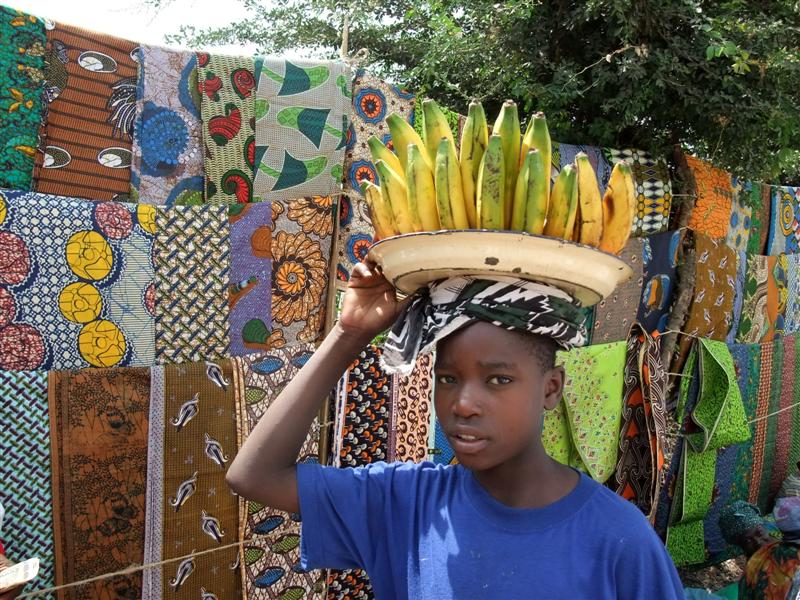 Market - banana seller