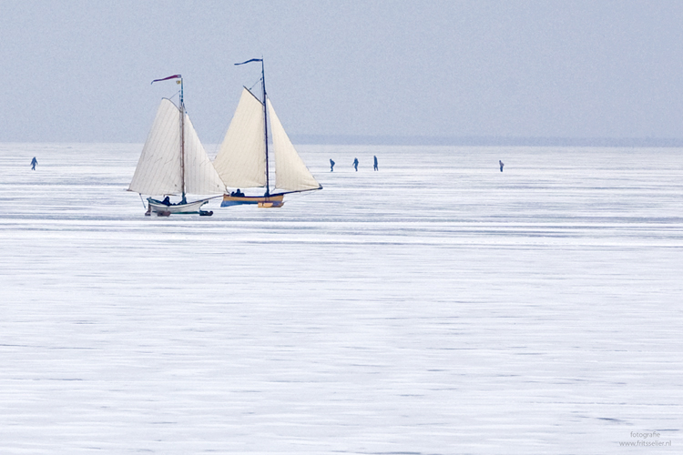Ice sailing in Holland #3, Gouwzee Netherlands 2010