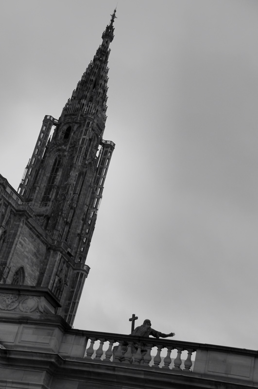 cathdrale vue du palais des rohan