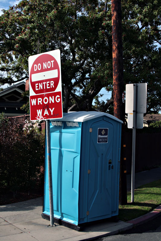 This is one time to do as the sign says.
