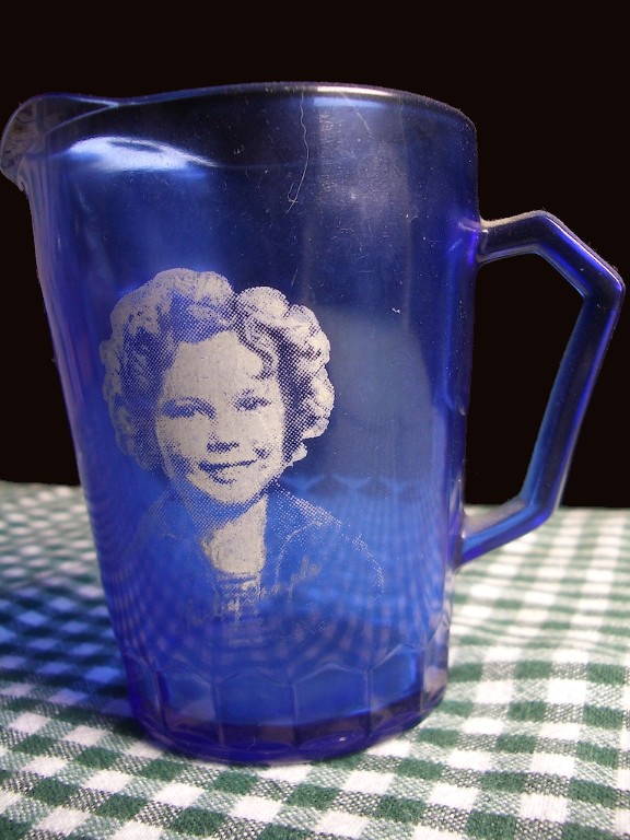 Shirley Temple Depression Glass Milk Pitcher