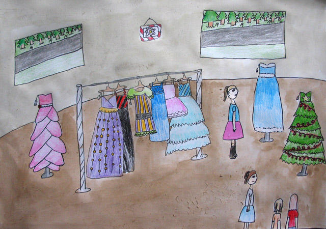 dress shop, Samantha, age:9
