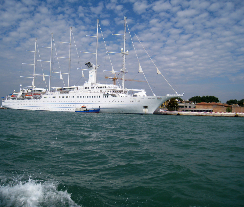 Passing expensive yachts on the way to the Queen Victoria September 13, 2010