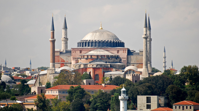 Sailing past St Sophias museum Istanbul September 17, 2010