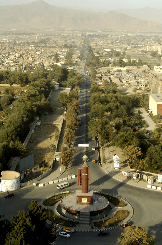 Kabul from the air 21 October, 2005