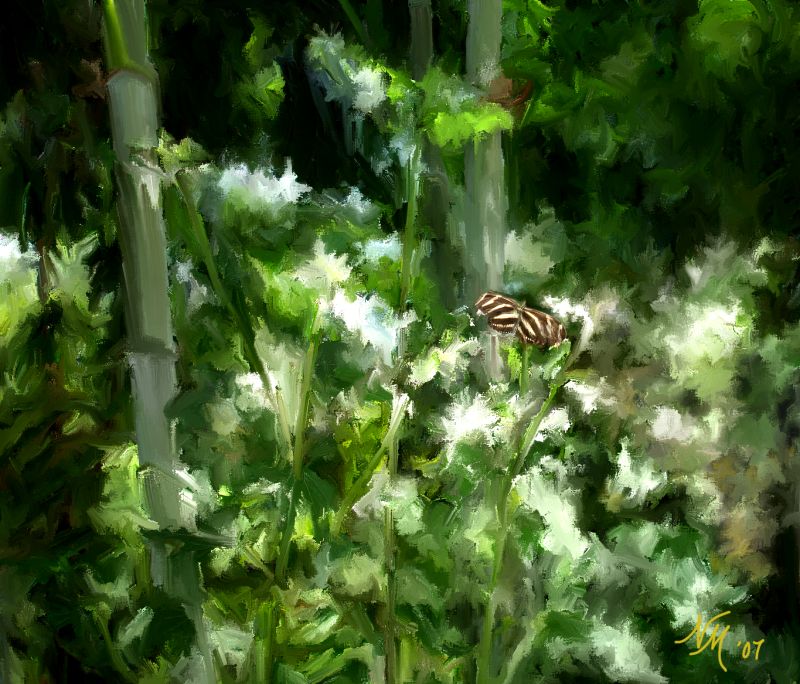 Bamboo and Butterfly