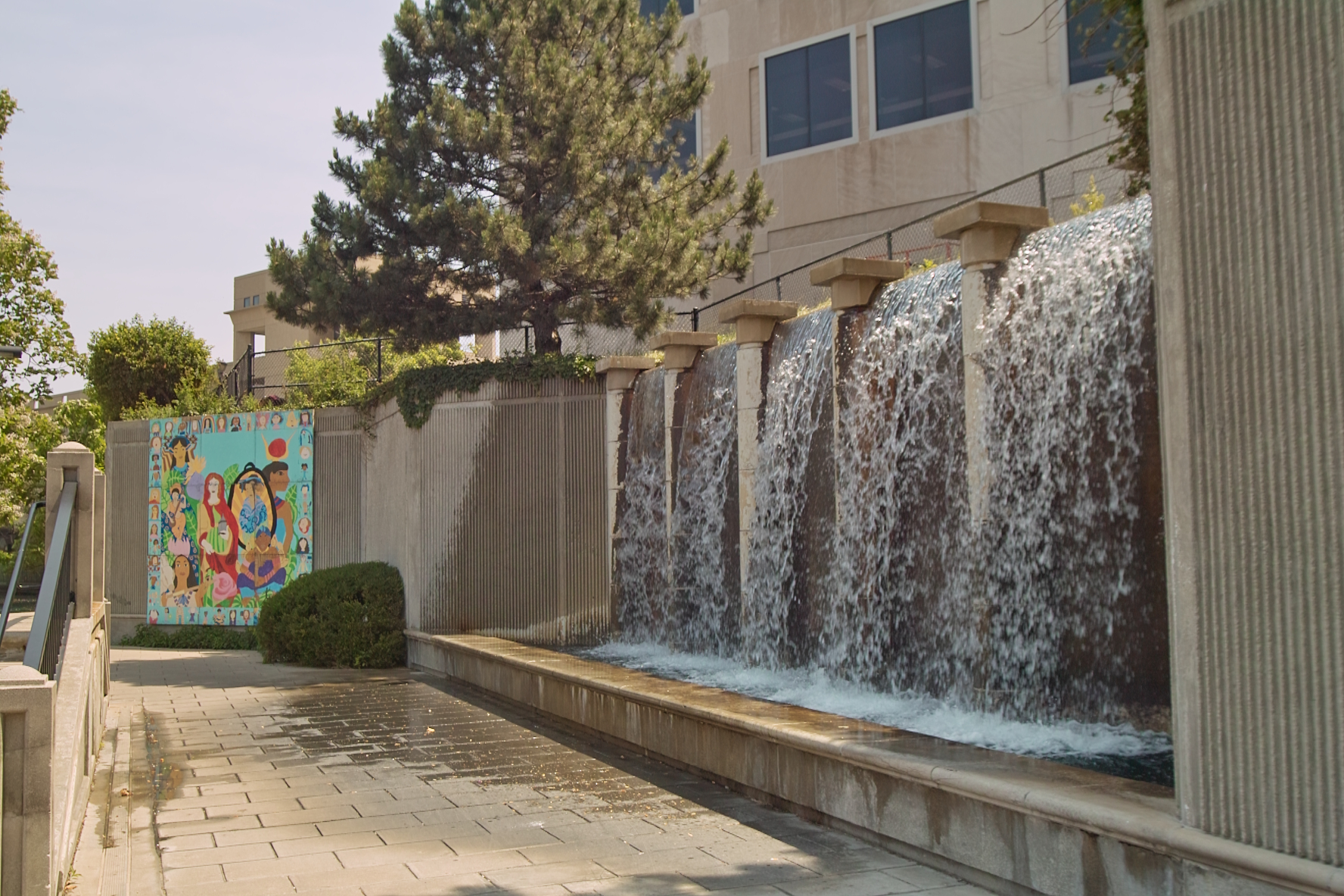 Water Wall near State Offices