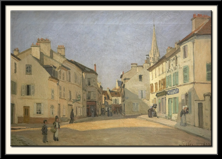 Rue de la Chaussee a Argenteuil, dit Place a Argenteuil, 1872