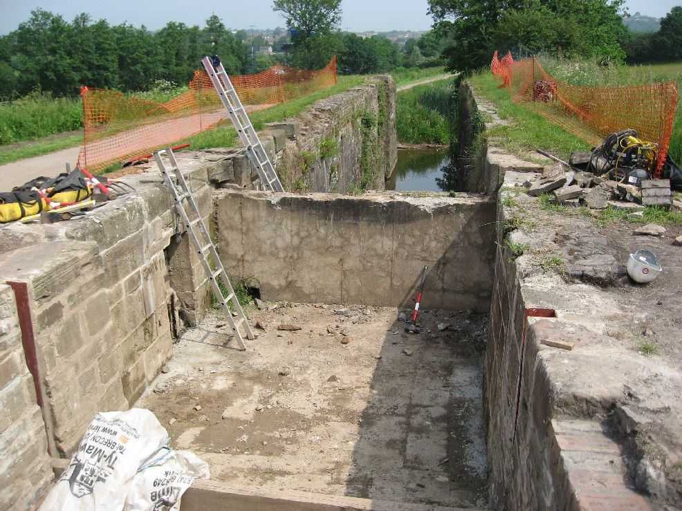 View down the lock