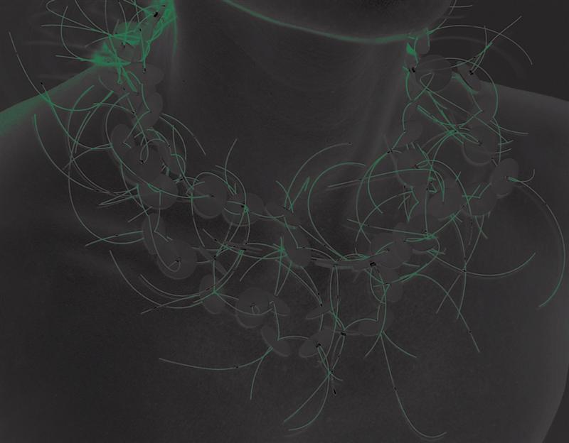 Green Plastic Neckpiece